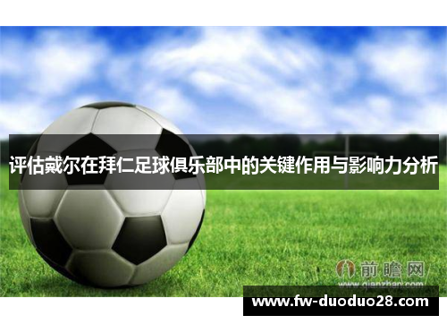 评估戴尔在拜仁足球俱乐部中的关键作用与影响力分析